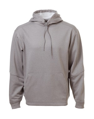 sport heather grey performance fleece pullover hoodie.