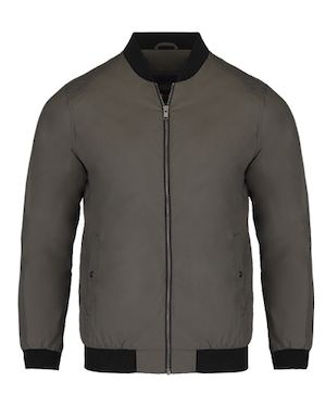 navy blue lightweight bomber jacket