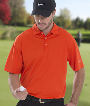 Nike Golf polo in orange.